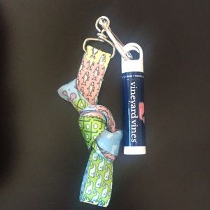 Vineyard Vines Lanyard Keychain w/ chapstick NWOT